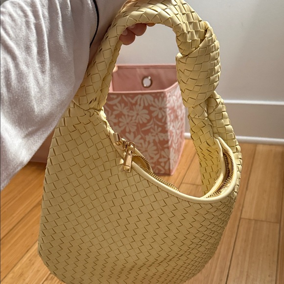 Anthropologie yellow Woven Hobo Bag - Picture 6 of 6